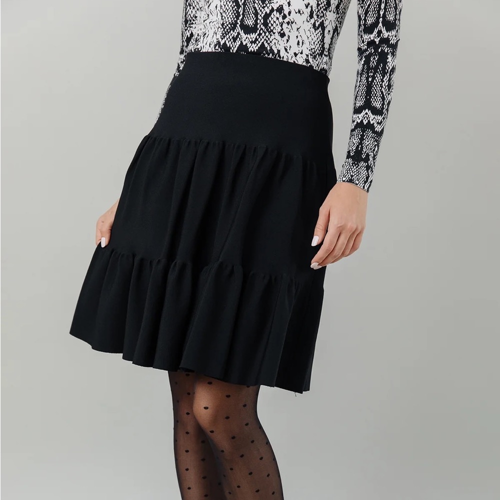 Apparalel Tiered Knit Skirt